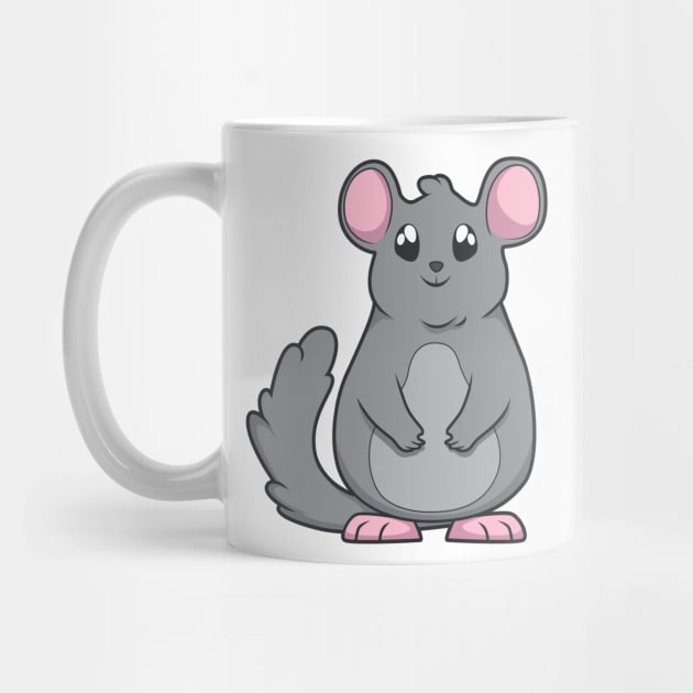 Kawaii Chinchilla by Modern Medieval Design